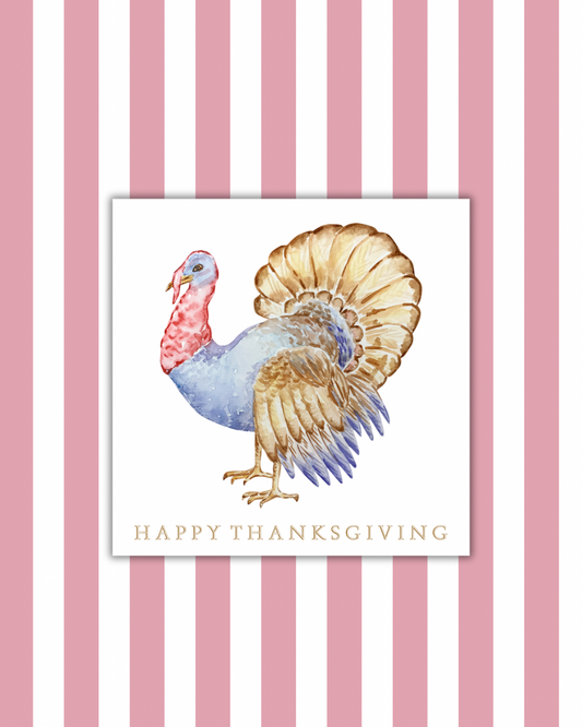 Happy Thanksgiving Turkey Paper Party Napkins