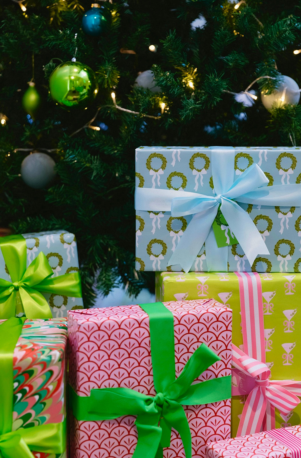 Pink & Red Wrapping Paper Roll
