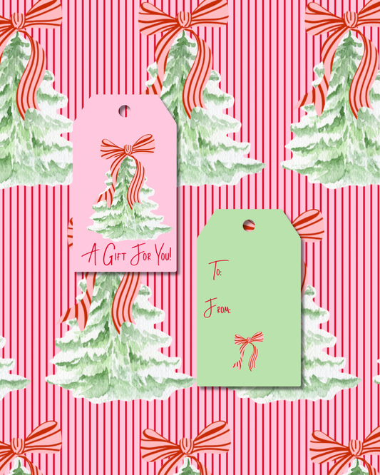 A Gift For You Christmas Tree Gift Tags
