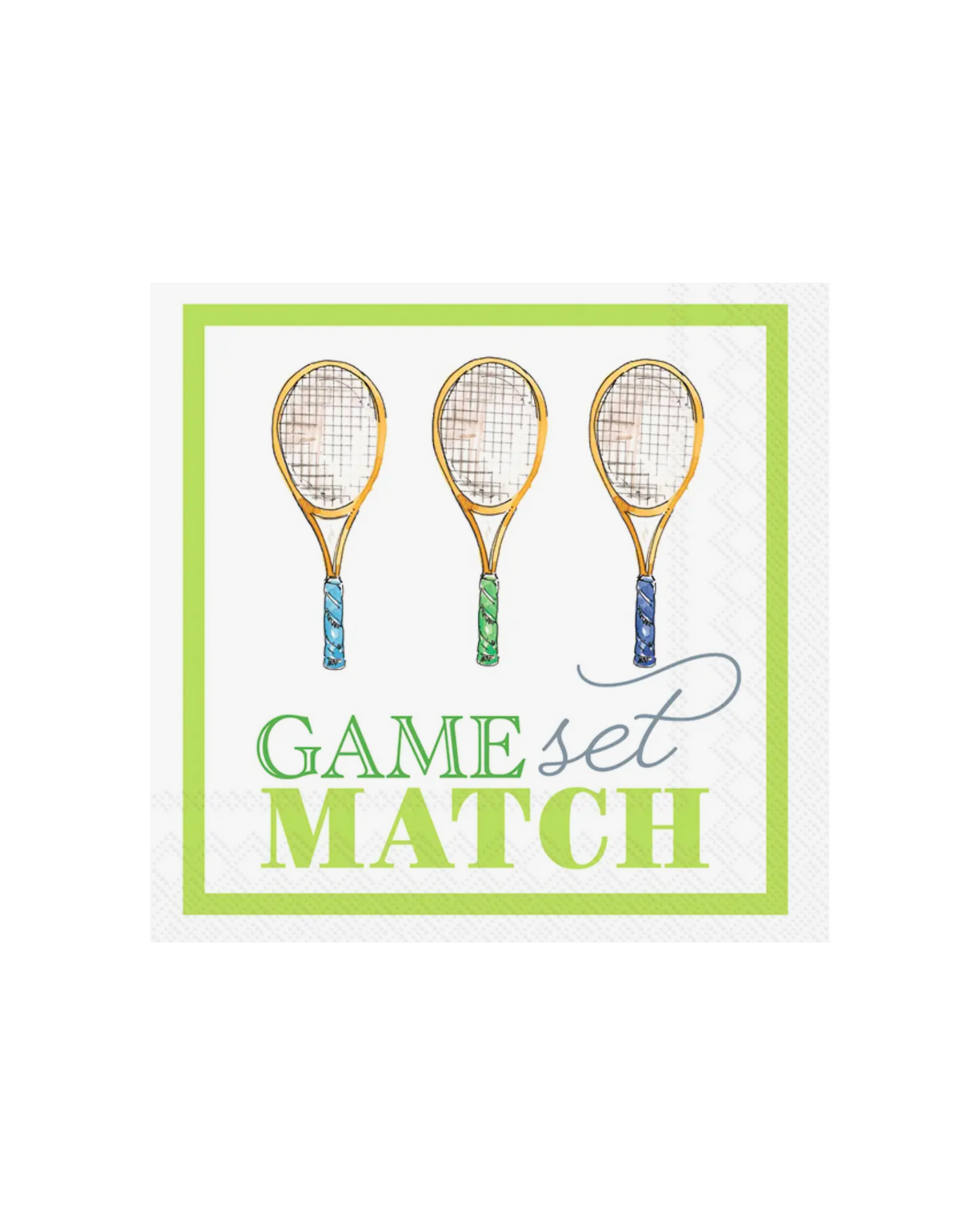 Game Set Match Cocktail Napkins