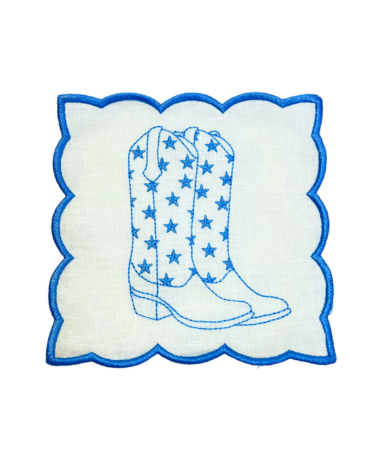 Cowgirl Boots Linen Napkins (4)