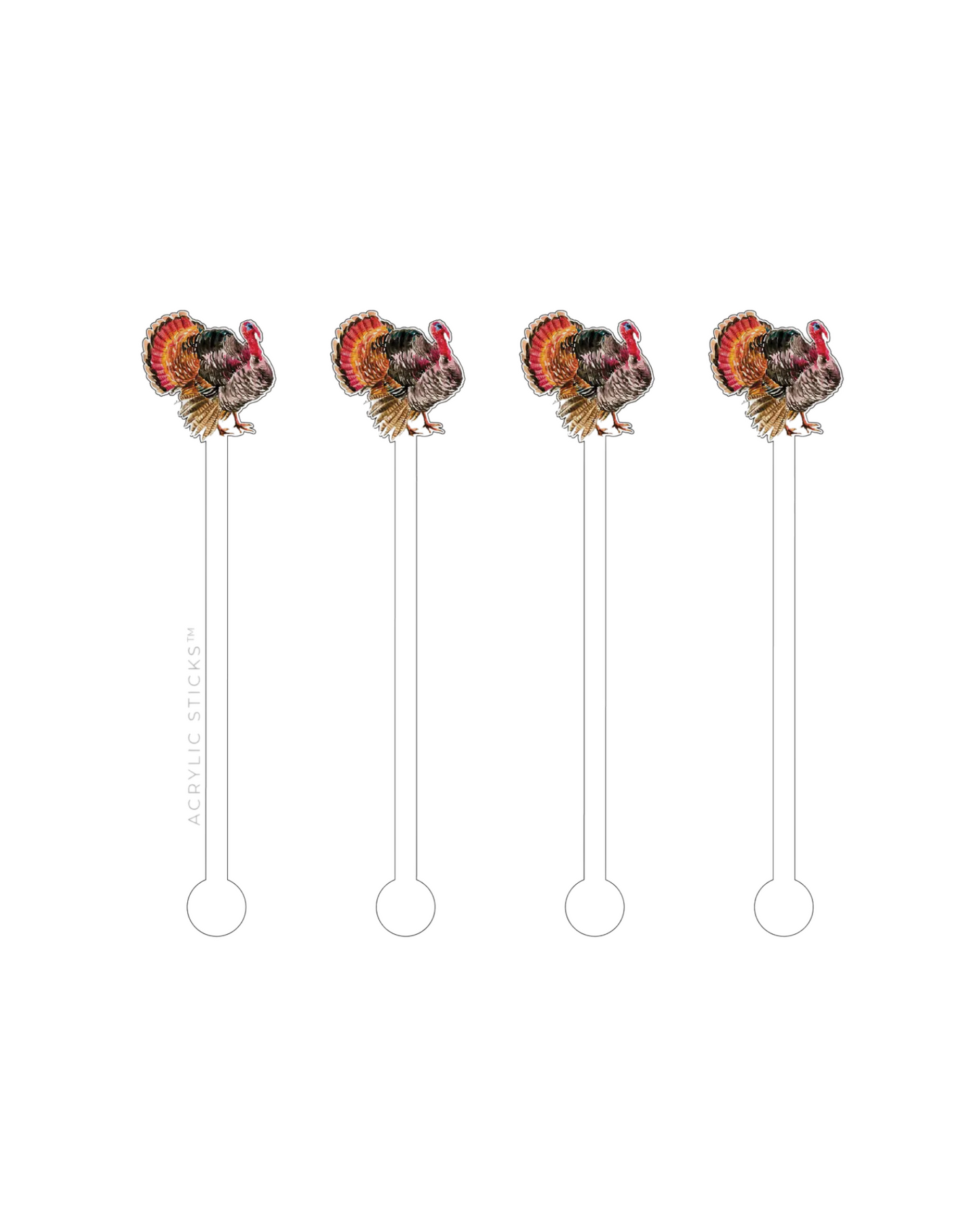 Turkey Acrylic Stir Sticks