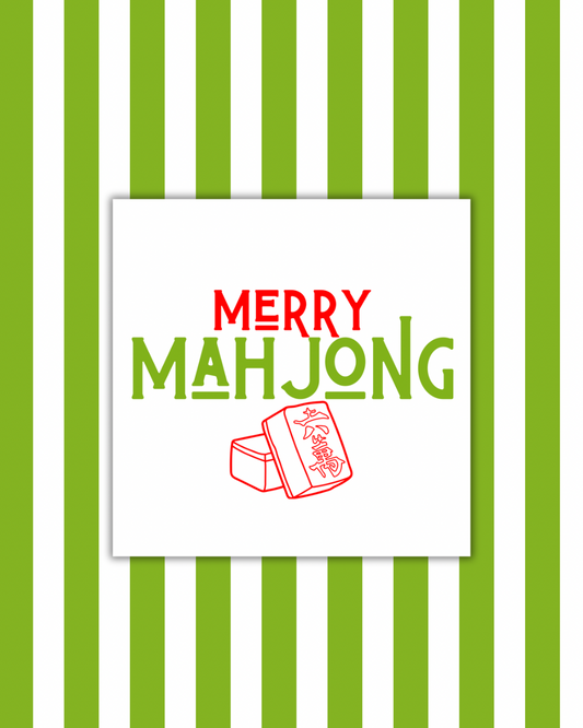 Merry Mahjong Paper Party Napkins