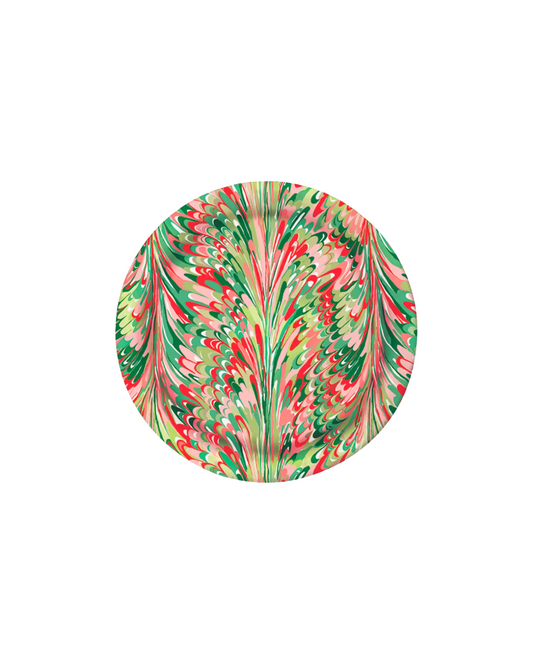 Holiday Marble Paper Plates