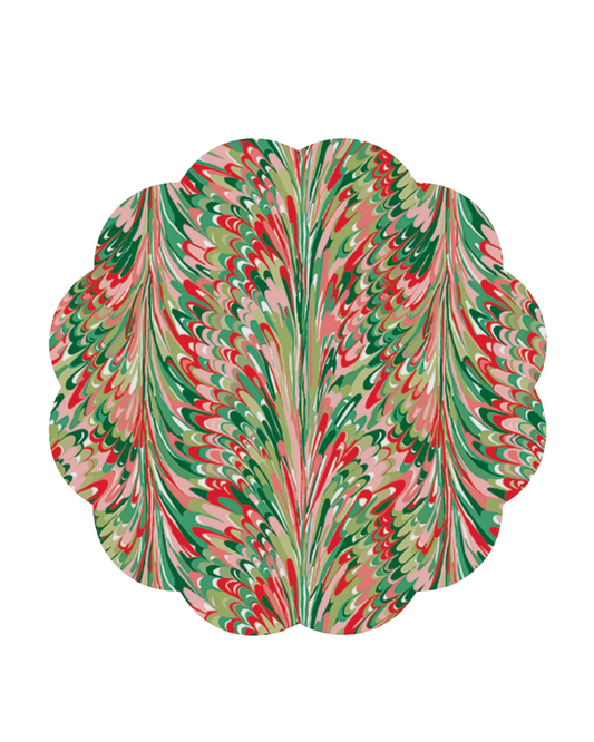Holiday Marble Paper Placemats (24)