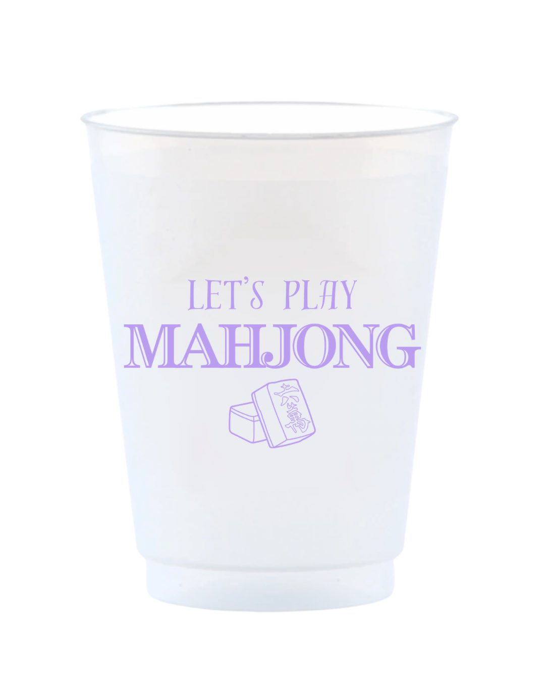 Let's Play Mahjong Reusable Frost Flex Cups
