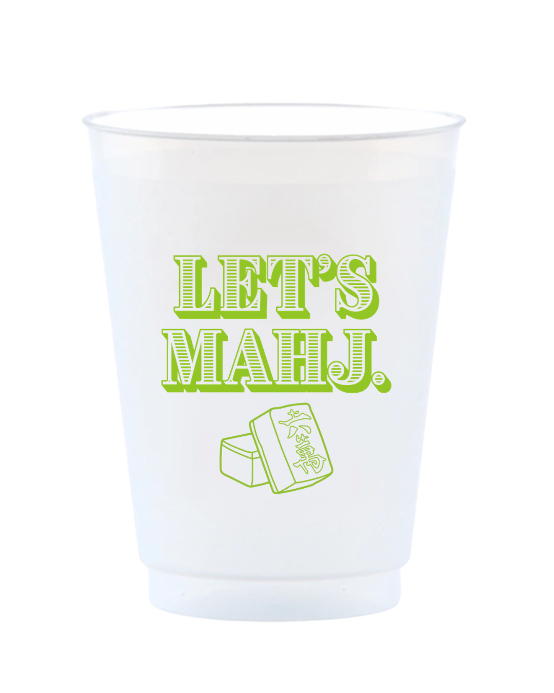 Let’s Mahj Reusable Frost Flex Cups