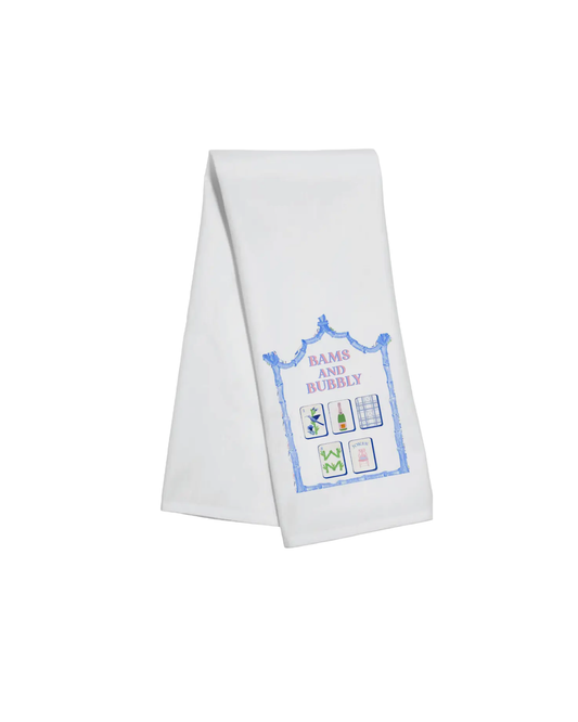 Bam & Bubbly Mahjong Tea Towel