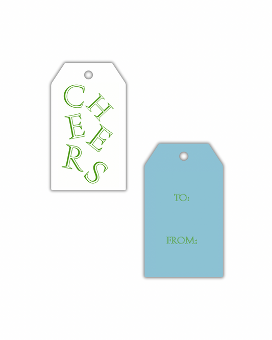 Green Cheers Gift Tags