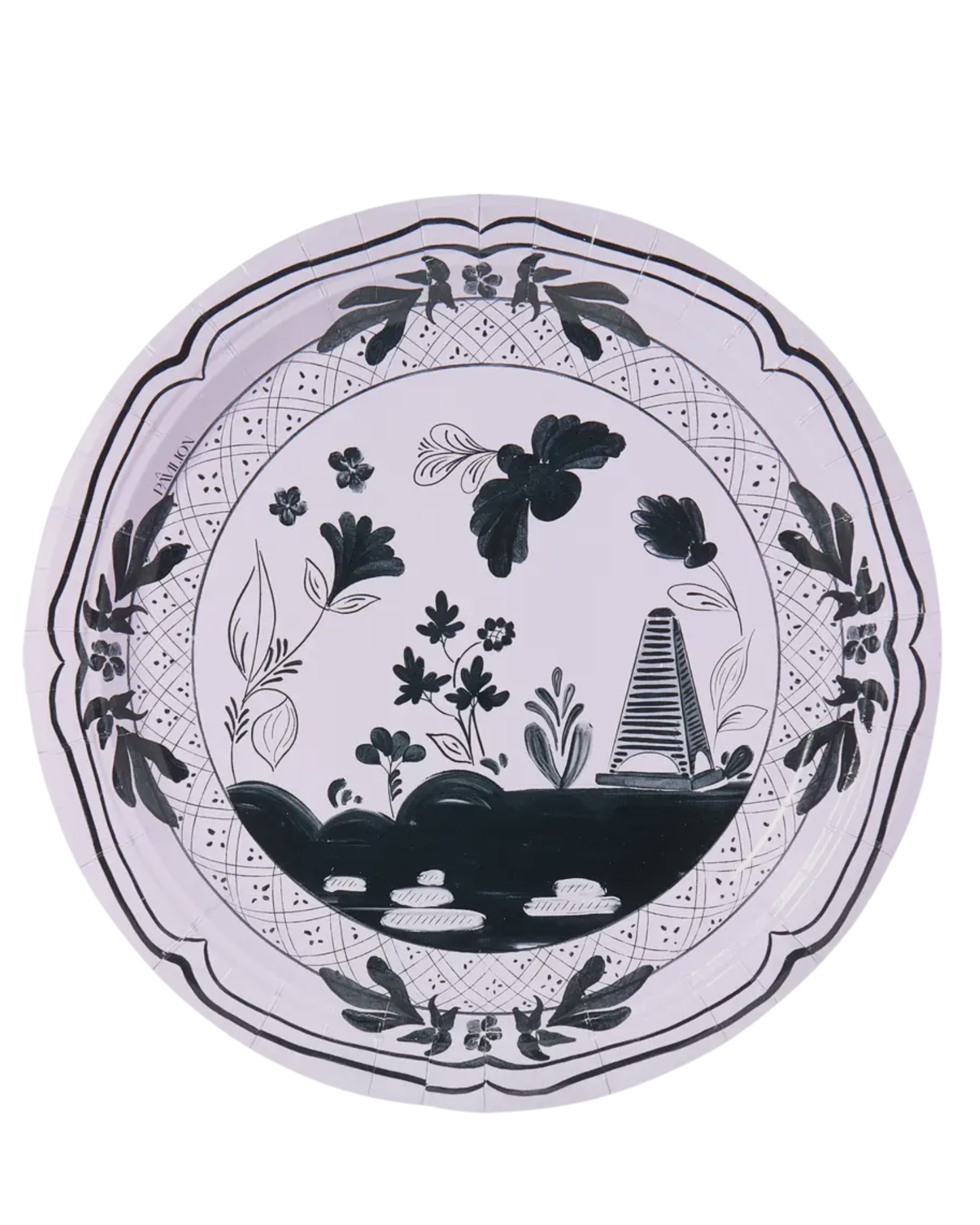 Lavender Dinner China Paper Plates