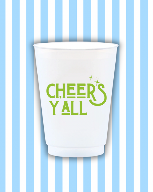 Cheers Y'all Reusable Frost Flex Cups