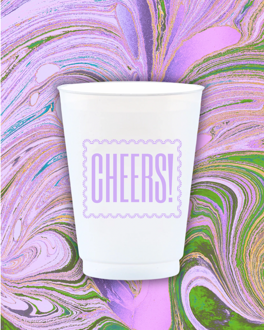 Lavender Cheers Reusable Frost Flex Cups