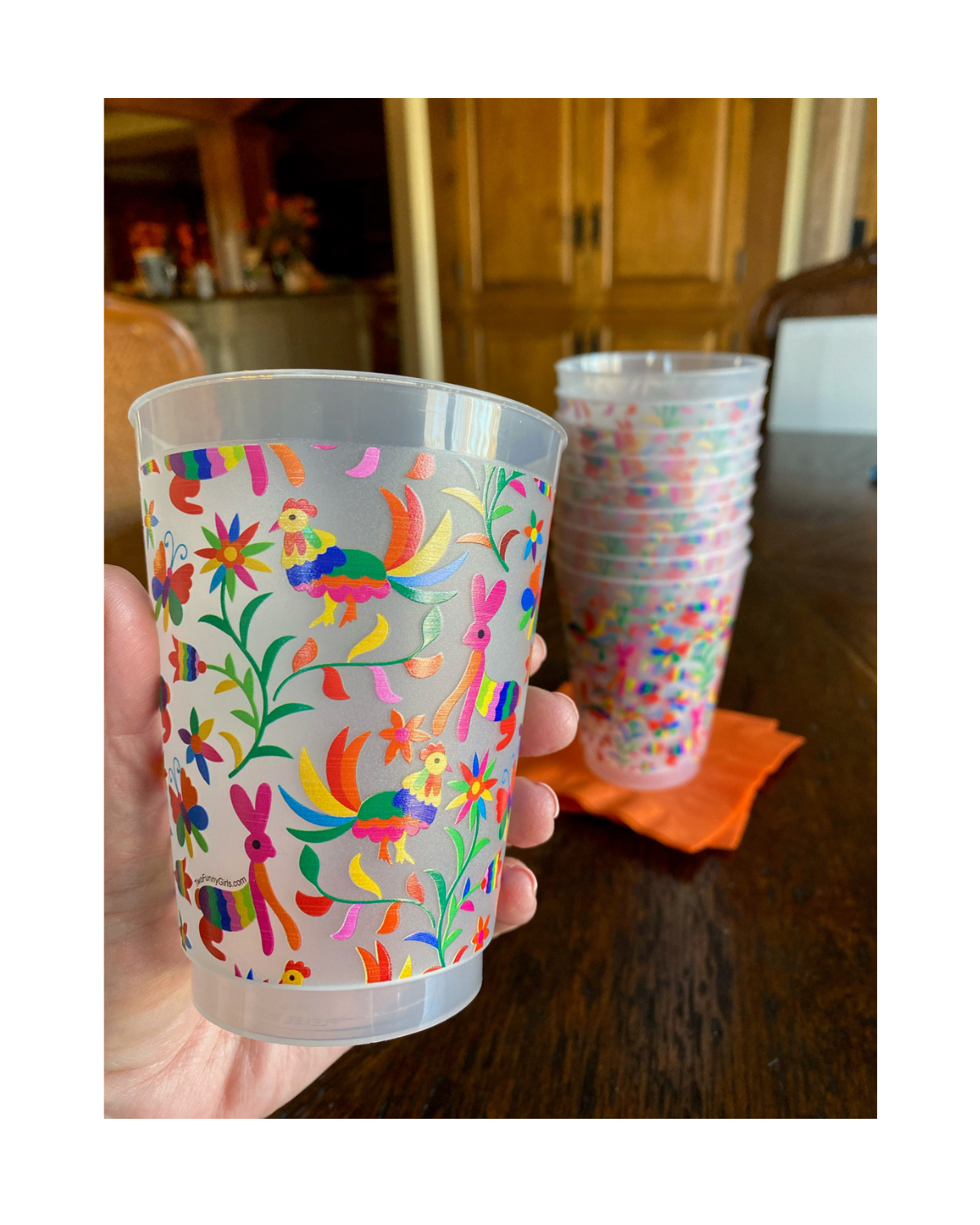 Fiesta Wrapped Reusable Frost Flex Cups