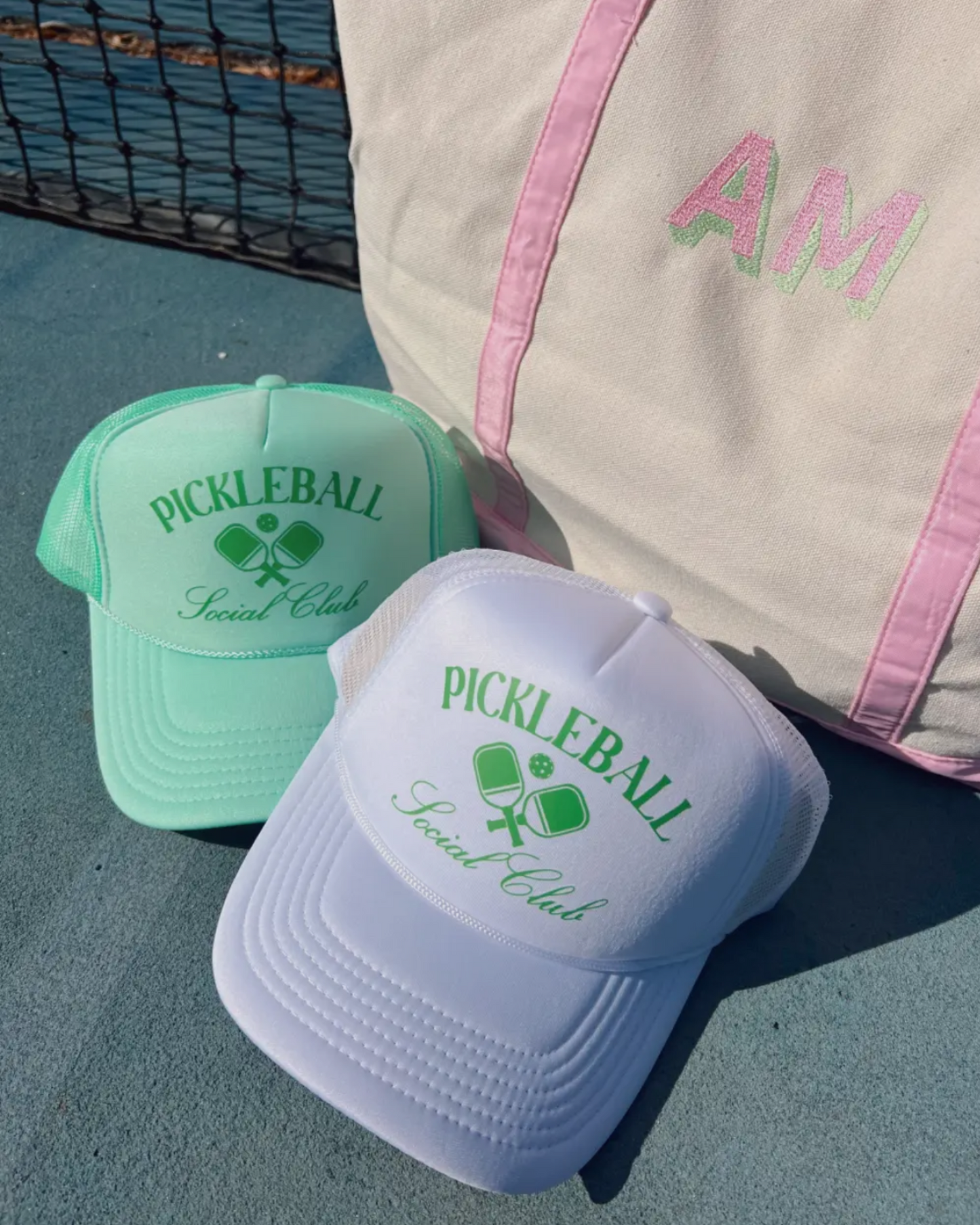 Pickleball Social Club White Trucker Hat