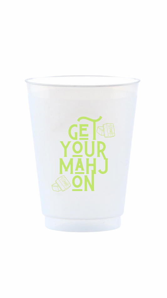 Get Your Mahj On Reusable Frost Flex Cups