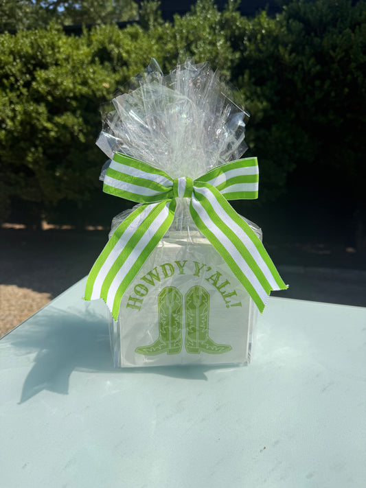 Howdy Y’all Napkins & Acrylic Holder