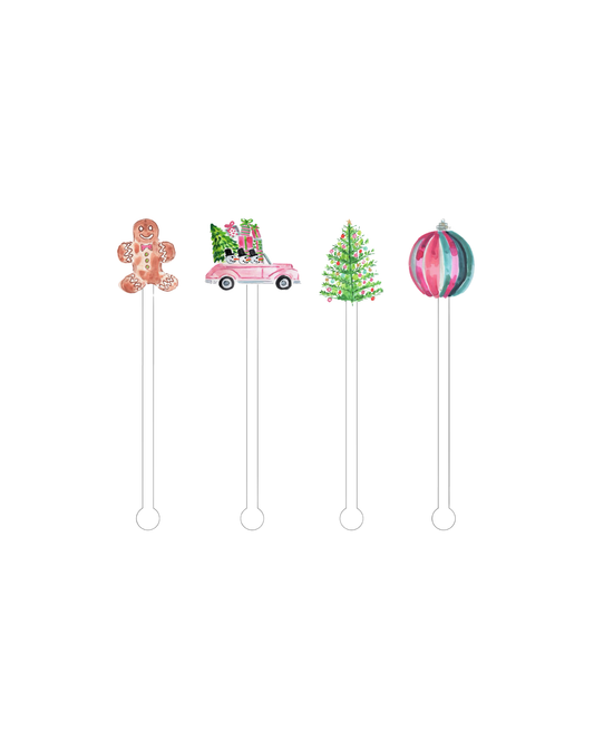 Candy Land Christmas Acrylic Stir Sticks