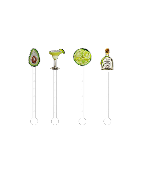 Avocado Margarita Acrylic Stir Sticks
