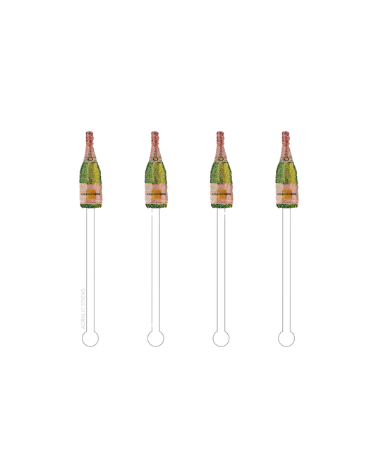 Champagne Acrylic Stir Sticks