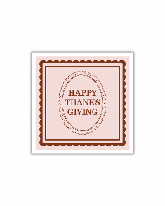 Happy Thanksgiving Paper Party Napkins