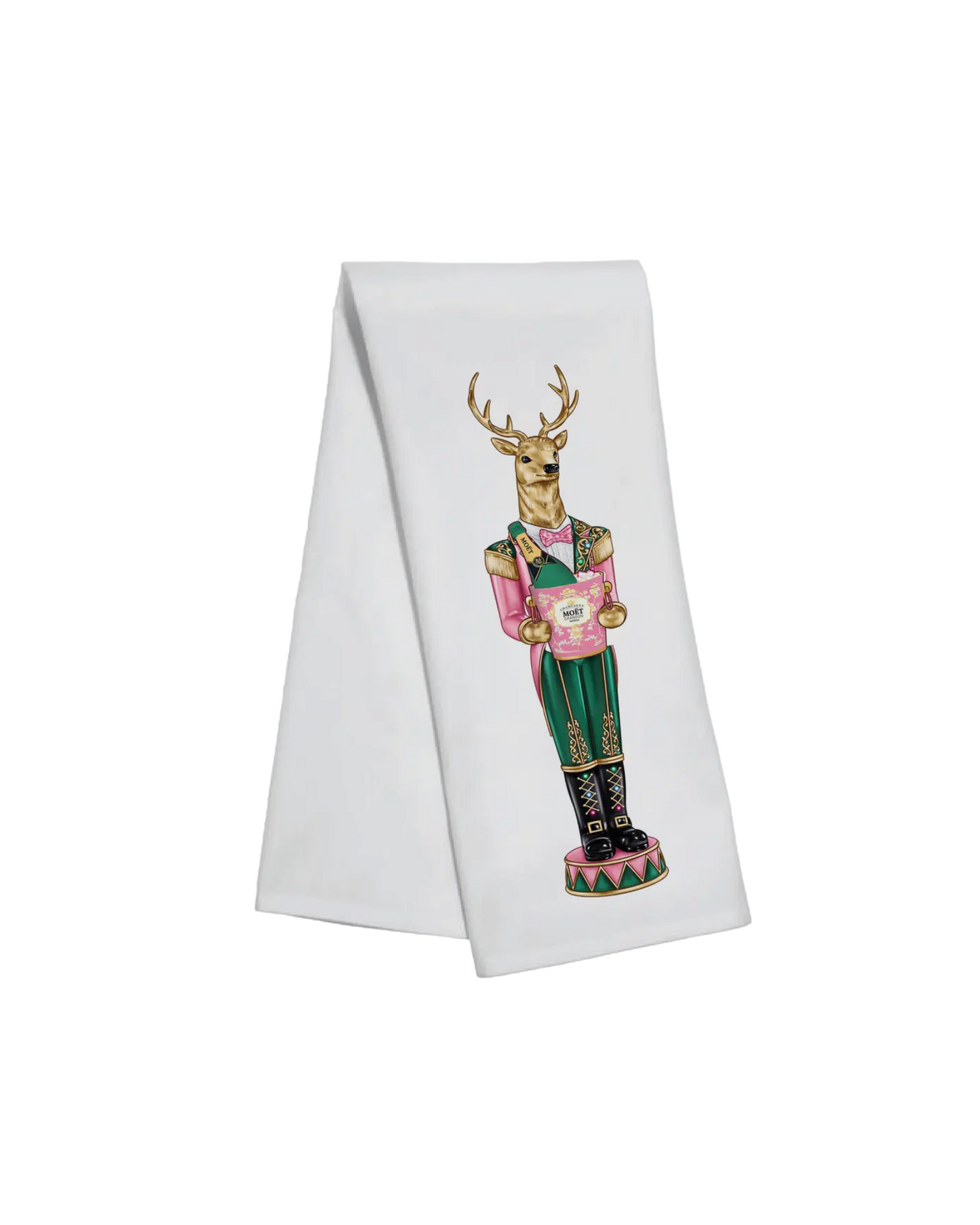 Nutcracker Champagne Tea Towel