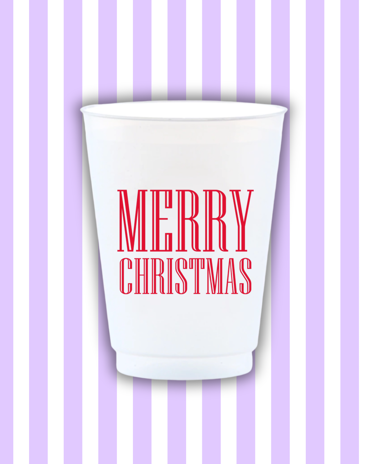 Merry Christmas Reusable Frost Flex Cups