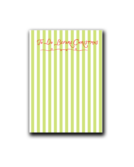 To Do Before Christmas Notepad