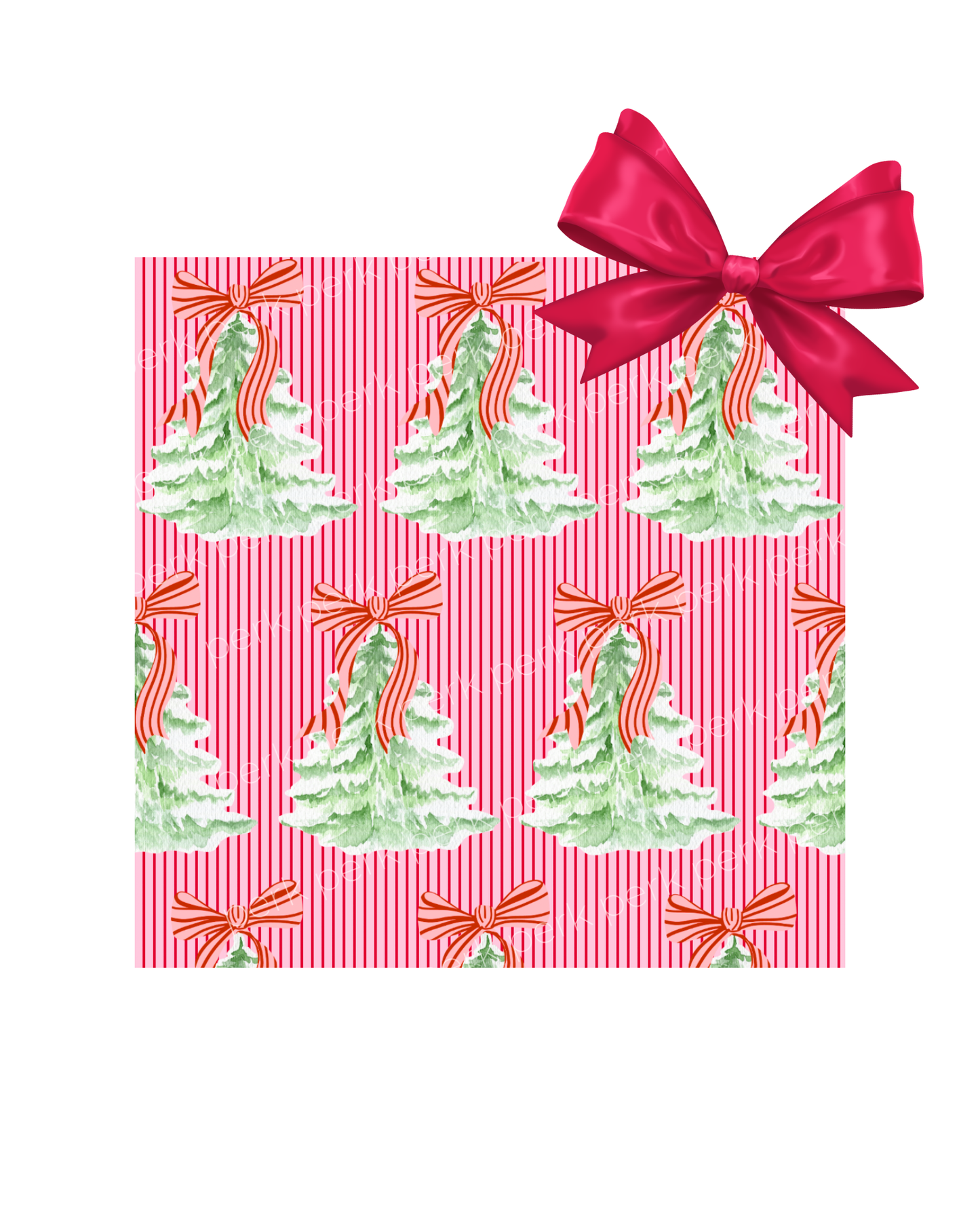 Christmas Tree Wrapping Paper Roll