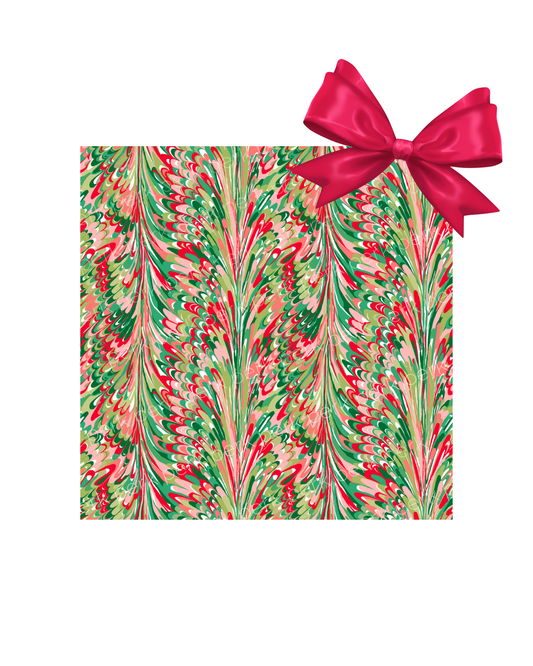 perk X Lucy Grymes Holiday Marble Wrapping Paper Roll