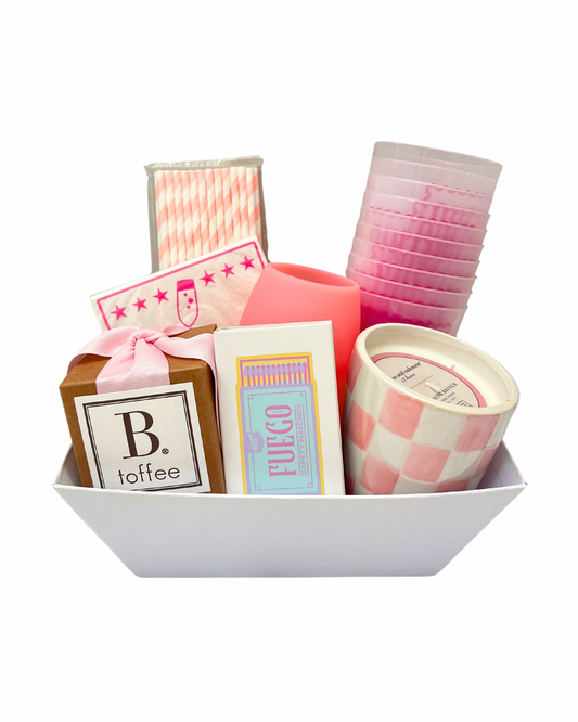 The Pink Cheers Gift Basket