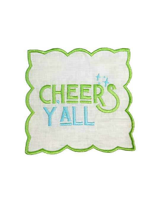 Cheers Y'all Linen Napkins (4)