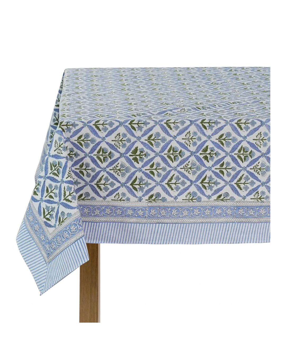 Perk Cloth Periwinkle & Green Table Cloth RENTAL – perk