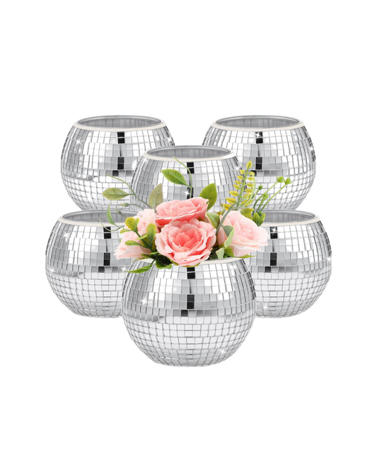 Disco Ball Flower Vases RENTAL