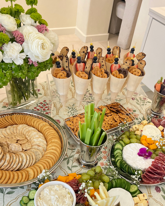 Acrylic Charcuterie Cones Holder & Cones RENTAL