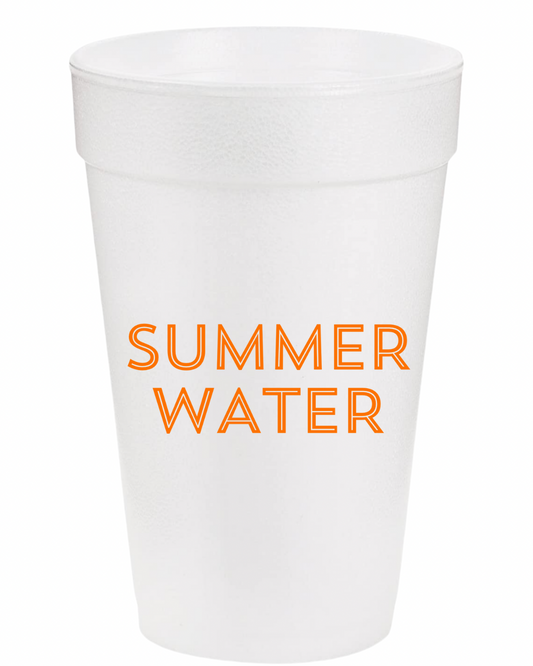 Summer Water Styrofoam Cups