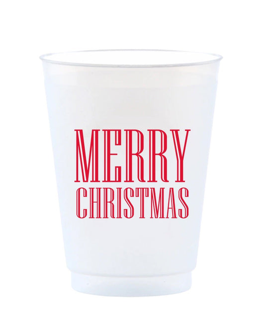 Merry Christmas Reusable Frost Flex Cups
