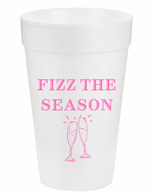 Fizz The Season Styrofoam Cups