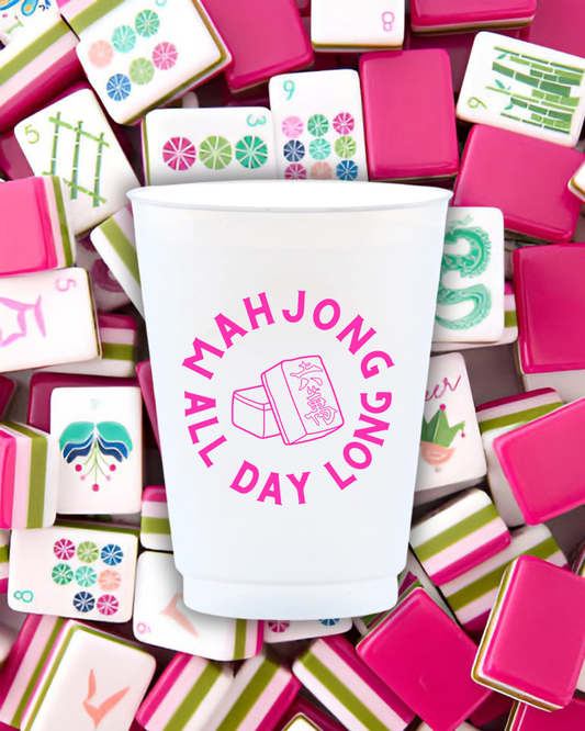 Mahjong All Day Long Reusable Frost Flex Cups