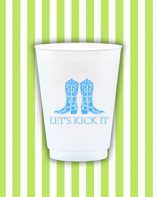 Let's Kick It Cowgirl Reusable Frost Flex Cups