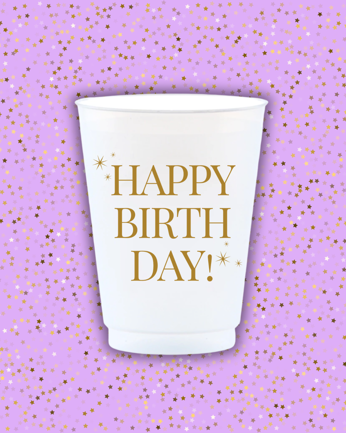 Happy Birthday Reusable Frost Flex Cups