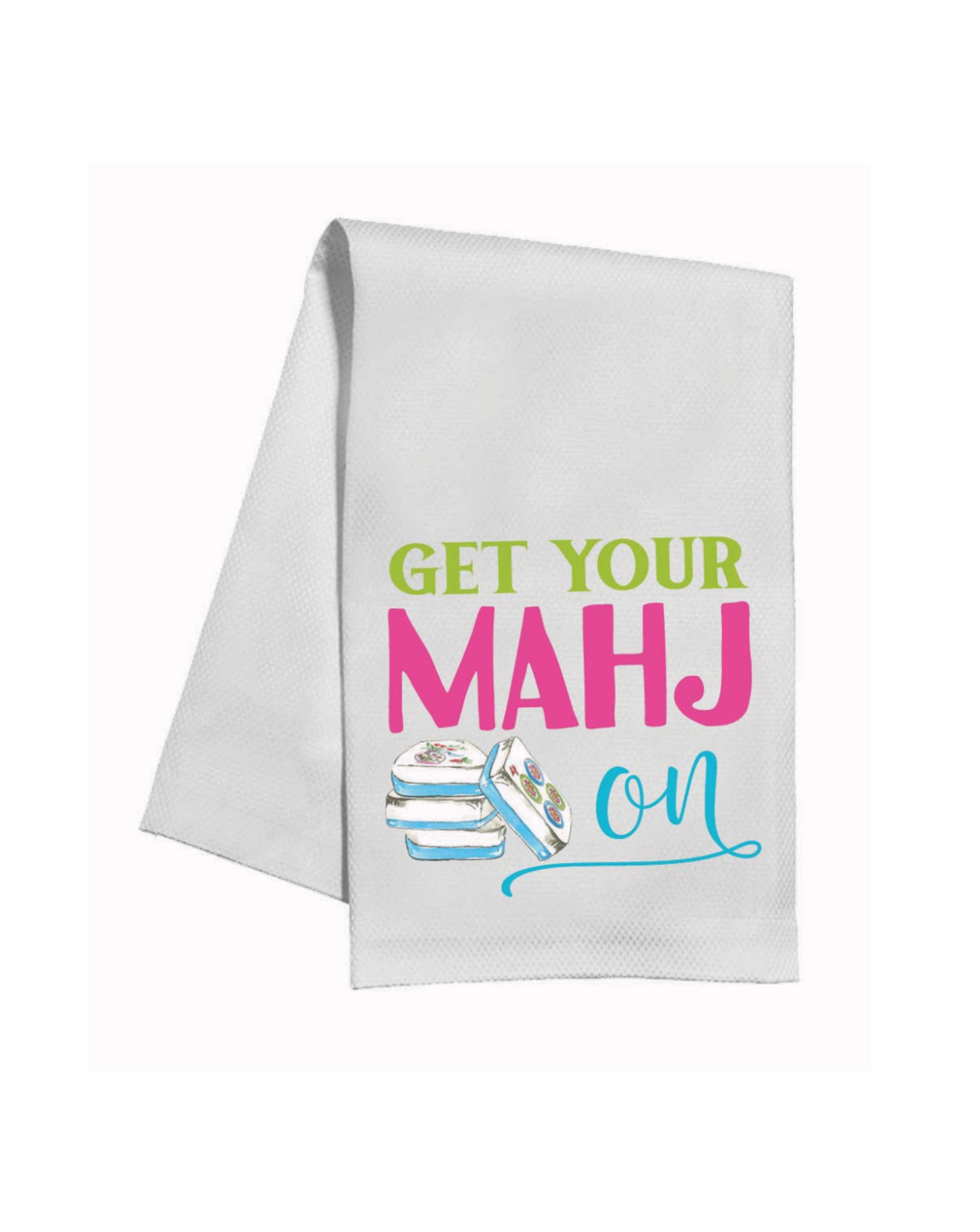 Get Your Mahj-on Tea Towel